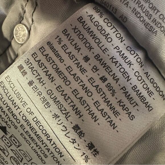 Levi’s Premium Fit Button Fly 501 Faded washed Black Ankle High Rise size 27 - Picture 12 of 12